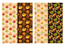 autumn patterns designs in illustrations